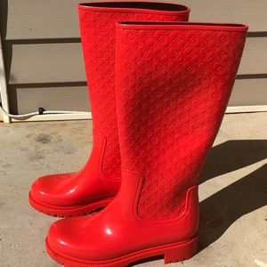 ‼️ Louis Vuitton Splash Flat High Boot Rouge 38 ‼️
